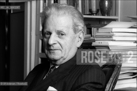 Emmanuel Levinas, author, at home in Paris. ©Ulf Andersen/Rosebud2