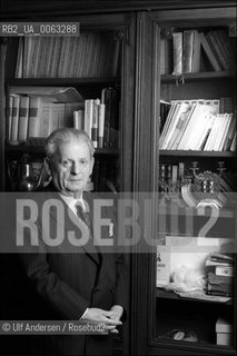 Emmanuel Levinas, author, at home in Paris. ©Ulf Andersen/Rosebud2