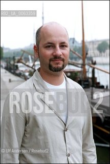 English writer Toby Litt. Paris, August 20, 2002 - ©Ulf Andersen/Rosebud2