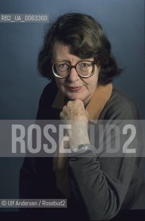 English writer Penelope Lively. Paris, February 18, 1992 - ©Ulf Andersen/Rosebud2