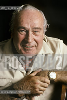 American writer Robert Ludlum. Paris May 7, 1993 - ©Ulf Andersen/Rosebud2