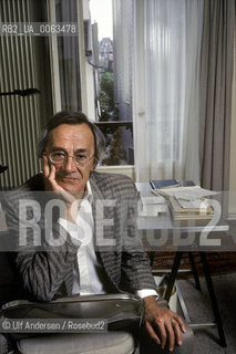 French philosopher Jean Francois Lyotard. Paris, September 14, 1990 - ©Ulf Andersen/Rosebud2