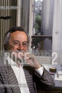 French philosopher Jean Francois Lyotard. Paris, September 14, 1990 - ©Ulf Andersen/Rosebud2