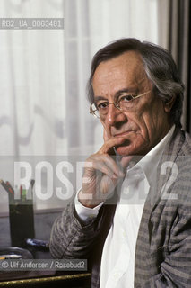 French philosopher Jean Francois Lyotard. Paris, September 14, 1990 - ©Ulf Andersen/Rosebud2