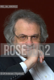 French writer Amin Maalouf. Paris, January 3, 2009. ©Ulf Andersen/Rosebud2