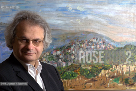 French writer Amin Maalouf. Paris, January 3, 2009. ©Ulf Andersen/Rosebud2