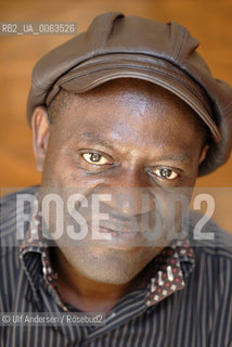 Congolese writer Alain Mabanckou. Paris, July 8, 2009. ©Ulf Andersen/Rosebud2