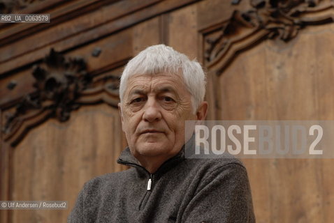 Italian writer Loriano Macchiavelli. Lyon, April 4, 2007. ©Ulf Andersen/Rosebud2