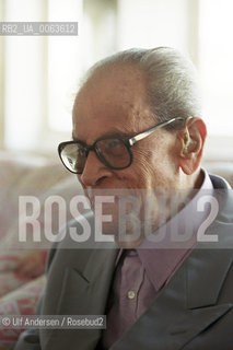 Egyptian writer Naguib Mahfouz. Cairo, October 12, 1998 - ©Ulf Andersen/Rosebud2