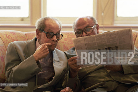 Egyptian writer Naguib Mahfouz. Cairo, October 12, 1998 - ©Ulf Andersen/Rosebud2