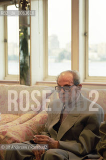 Egyptian writer Naguib Mahfouz. Cairo, October 12, 1998 - ©Ulf Andersen/Rosebud2