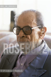 Egyptian writer Naguib Mahfouz. Cairo, October 12, 1998 - ©Ulf Andersen/Rosebud2