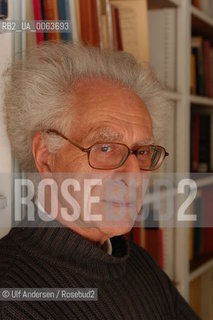 French ethnologist Charles Malamoud. Paris, September 29, 2005 - ©Ulf Andersen/Rosebud2