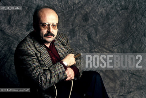 Spanish writer Manuel Vasquez Montalban (1939-2003). Paris, April 24, 1988 - ©Ulf Andersen/Rosebud2