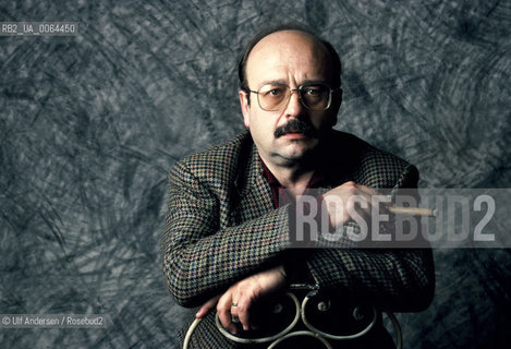 Spanish writer Manuel Vasquez Montalban (1939-2003). Paris, April 24, 1988 - ©Ulf Andersen/Rosebud2