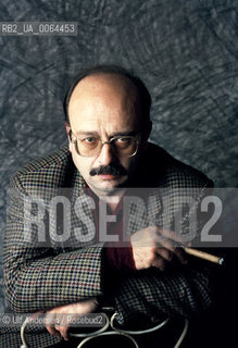 Spanish writer Manuel Vasquez Montalban (1939-2003). Paris, April 24, 1988 - ©Ulf Andersen/Rosebud2