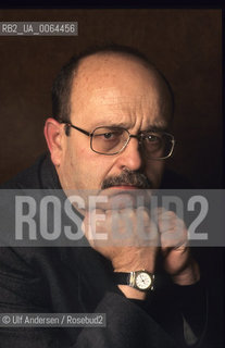 Spanish writer Manuel Vasquez Montalban ( 1939-2003 ). Paris, February 20, 1996 - ©Ulf Andersen/Rosebud2