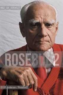 Alberto Moravia at home in Rome in 1979. ©Ulf Andersen/Rosebud2