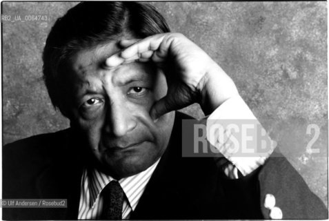 English writer Vidiadhar Surajprasad Naipaul. Paris, May 16, 1985 - ©Ulf Andersen/Rosebud2