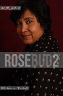 Taslima Nasreen, Swedish writer, born in Bangladesh. Paris, October 5, 2005 - ©Ulf Andersen/Rosebud2