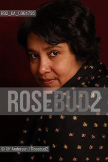 Taslima Nasreen, Swedish writer, born in Bangladesh. Paris, October 5, 2005 - ©Ulf Andersen/Rosebud2