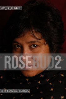 Taslima Nasreen, Swedish writer, born in Bangladesh. Paris, October 5, 2005 - ©Ulf Andersen/Rosebud2