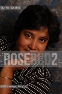 Taslima Nasreen, Swedish writer, born in Bangladesh. Paris, October 5, 2005 - ©Ulf Andersen/Rosebud2