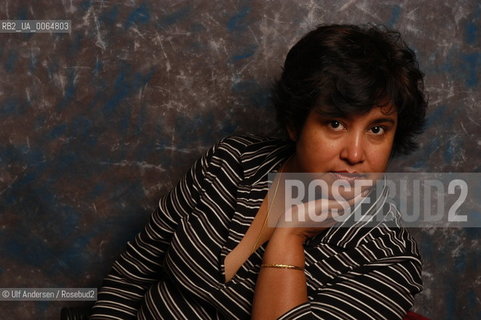 Taslima Nasreen, Swedish writer, born in Bangladesh. Paris, October 5, 2005 - ©Ulf Andersen/Rosebud2