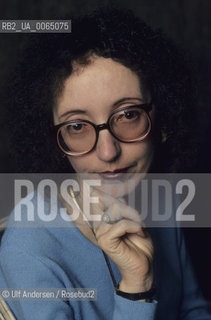 American writer Joyce Carol Oates. Paris October 30, 1992 - ©Ulf Andersen/Rosebud2