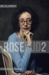 American writer Joyce Carol Oates. Paris October 30, 1992 - ©Ulf Andersen/Rosebud2