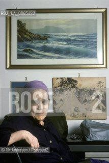 Italian writer Anna Maria Ortese. Genova October 12, 1988 - ©Ulf Andersen/Rosebud2