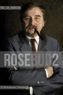 Serbian writer Milorad Pavic. Paris, March 10, 1990 - ©Ulf Andersen/Rosebud2