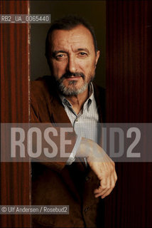 Spanish writer Arturo Perez-Reverte. Paris, April 26, 2007 - ©Ulf Andersen/Rosebud2