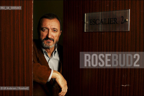 Spanish writer Arturo Perez-Reverte. Paris, April 26, 2007 - ©Ulf Andersen/Rosebud2