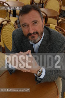 Spanish writer Arturo Perez-Reverte. Paris, May 13, 2003 - ©Ulf Andersen/Rosebud2