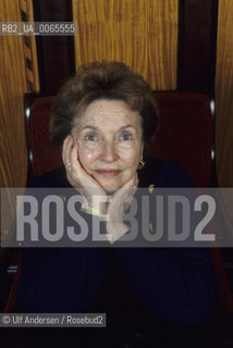 American writer Belva Plain. Paris, April 19, 1994 - ©Ulf Andersen/Rosebud2