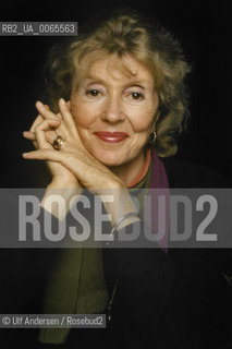 American writer Francine du Plessis Gray. Paris, April 26, 1990 - ©Ulf Andersen/Rosebud2