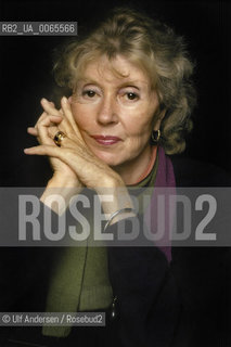 American writer Francine du Plessis Gray. Paris, April 26, 1990 - ©Ulf Andersen/Rosebud2