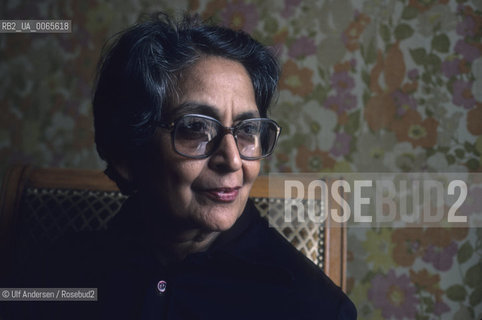 Indian writer Amrita Pritam. Paris, March 23, 1989 - ©Ulf Andersen/Rosebud2