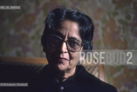 Indian writer Amrita Pritam. Paris, March 23, 1989 - ©Ulf Andersen/Rosebud2