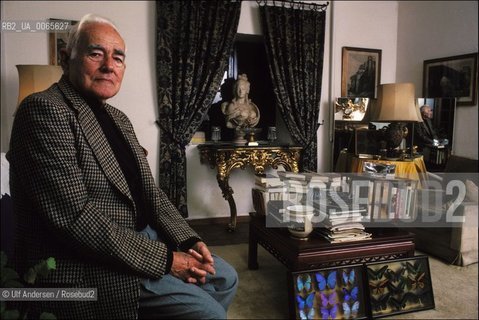 English writer Frederic Prokosch. Grasse, September 22, 1989 - ©Ulf Andersen/Rosebud2