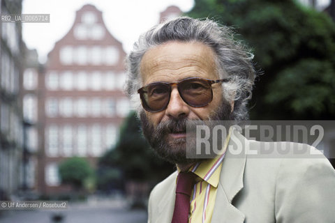 German writer Fritz Raddatz. Hamburg, September 21, 1988 - ©Ulf Andersen/Rosebud2