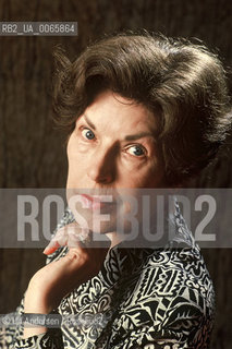 English writer Ruth Rendell. Paris, September 30, 1992 - ©Ulf Andersen/Rosebud2