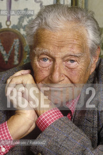 Austrian writer Gregor Von Rezzori. Paris, October 10, 1996 - ©Ulf Andersen/Rosebud2