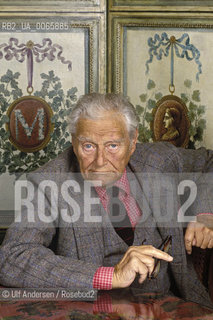 Austrian writer Gregor Von Rezzori. Paris, October 10, 1996 - ©Ulf Andersen/Rosebud2