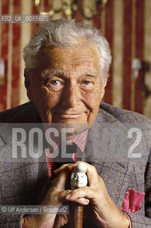 Austrian writer Gregor Von Rezzori. Paris, October 10, 1996 - ©Ulf Andersen/Rosebud2