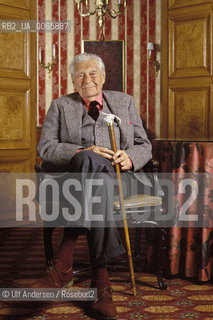 Austrian writer Gregor Von Rezzori. Paris, October 10, 1996 - ©Ulf Andersen/Rosebud2