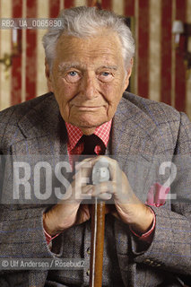 Austrian writer Gregor Von Rezzori. Paris, October 10, 1996 - ©Ulf Andersen/Rosebud2