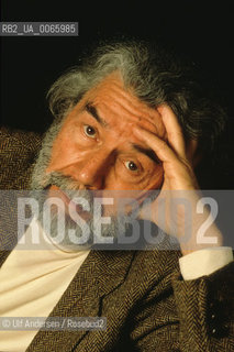 French writer Alain Robbe Grillet. Paris, February 21, 1994 - ©Ulf Andersen/Rosebud2