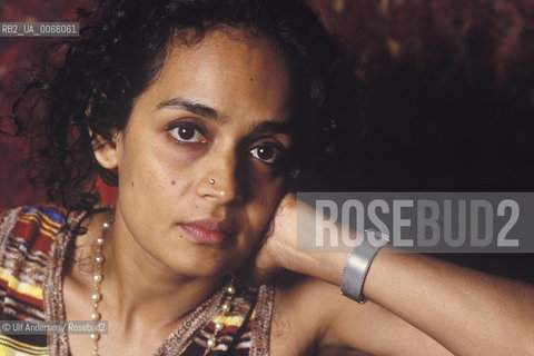 Indian writer Arundhati Roy. Paris, March 31, 1998 - ©Ulf Andersen/Rosebud2